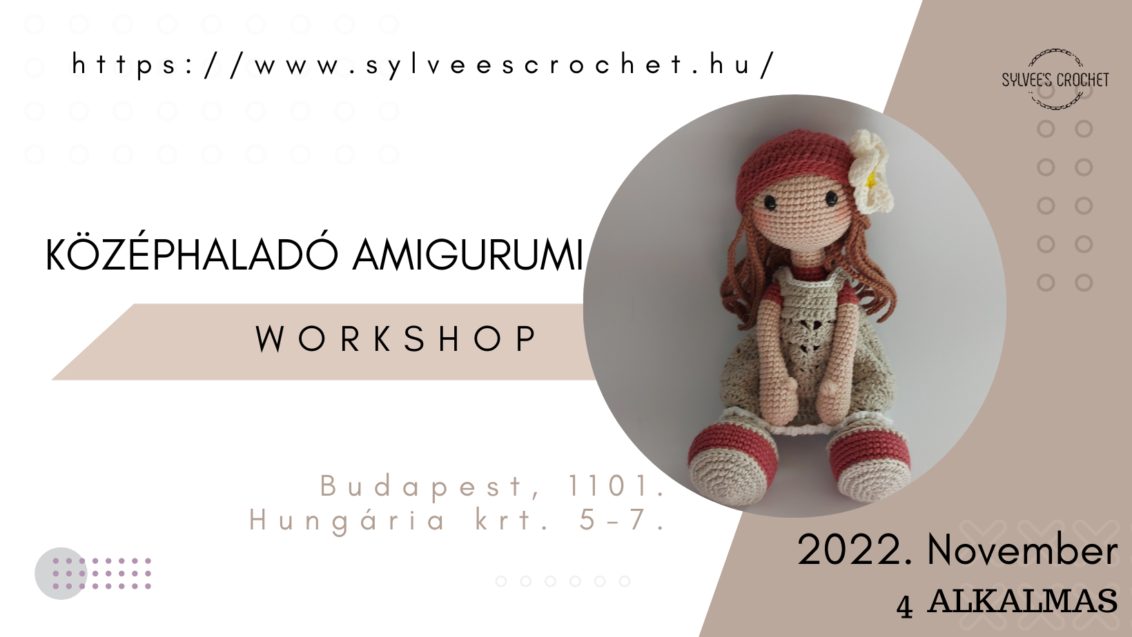 Középhaladó amigurumi workshop